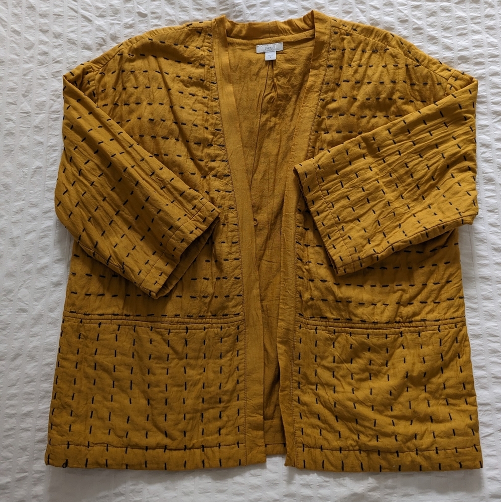 PUREJILL Kimono Jacket Kantha Stitching